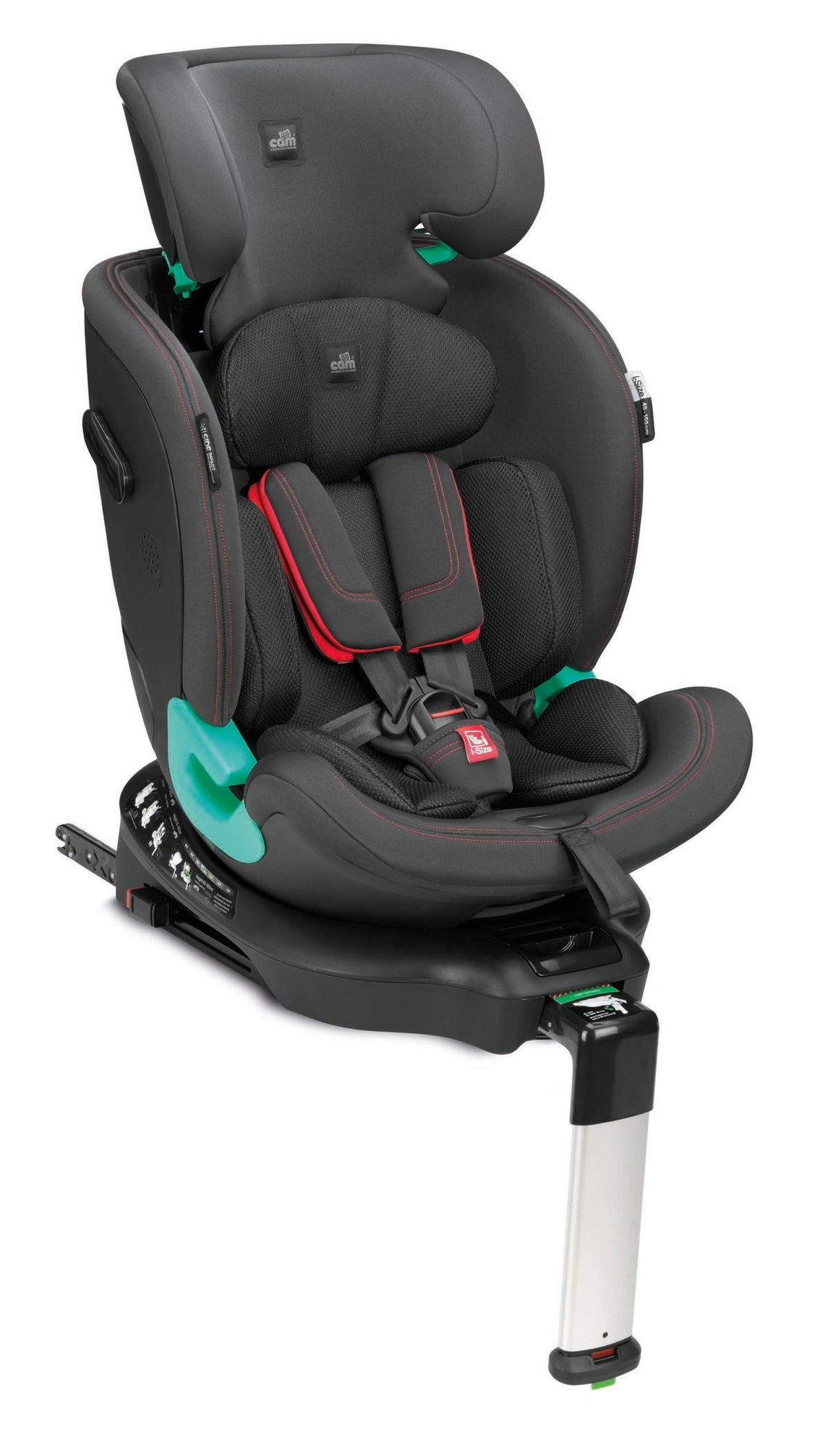 GT I-SIZE 40-150 C179 nero+rosso-Alto
