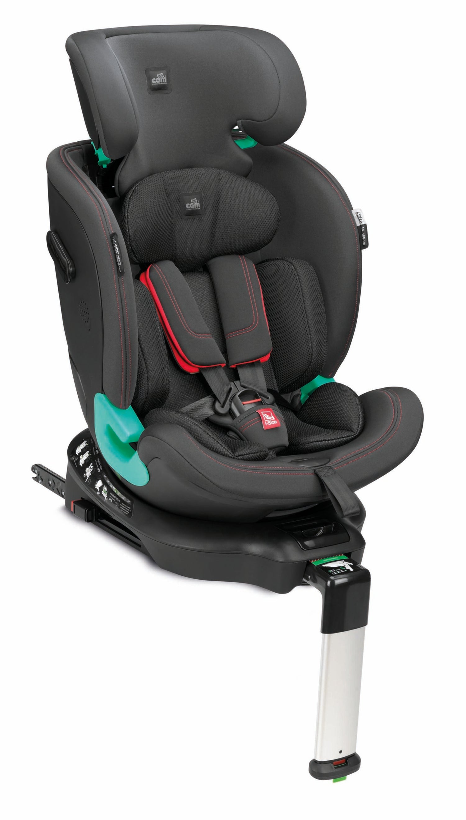 GT I-SIZE 40-150 C179 nero+rosso-Alto