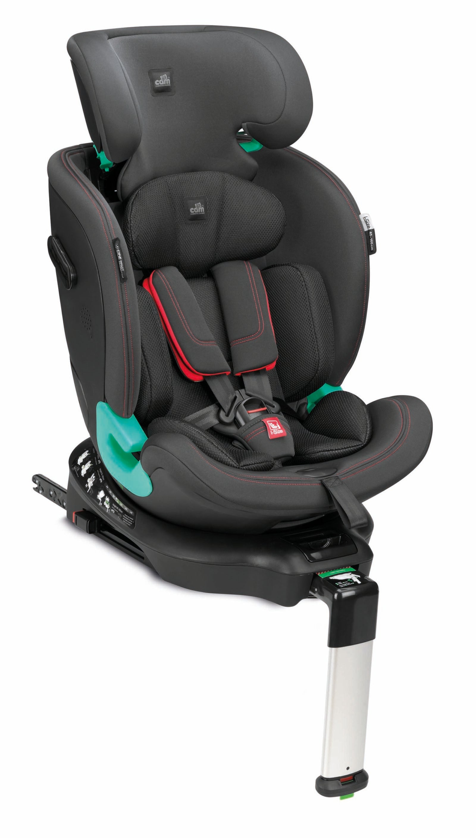 GT I-SIZE 40-150 C179 nero+rosso-Alto