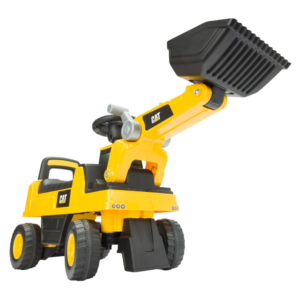 Excavator CATERPILLAR RIDE-ON pentru copiii intre 12-36 luni, interactiv, brat mobil, VelvetKids