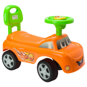 Mașinuță ride-on cu spatar si funcții interactive pentru copiii intre 12 - 36 luni, VelvetKids