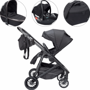 CĂRUCIOR PREMIUM Pentru Copii - Sistem 3 in 1 cu Accesorii - VELVET Mystical by VELVET KIDS