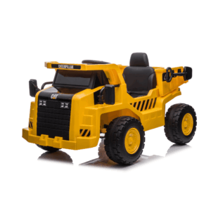 Camion Electric pentru copii Caterpillar, licentiat CAT, Baterie LI-ION, Telecomanda, Basculare, Microfon, VelvetKids