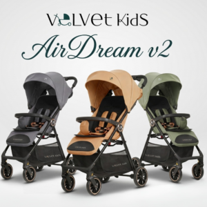 Noul AirDream v2 – Cărucior Ușor și Ultracompact (5,3 kg), 3 Culori