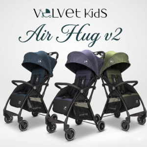 Noul AirHug v2 – Cărucior Ultraușor și Compact (4,6 kg), 3 Culori
